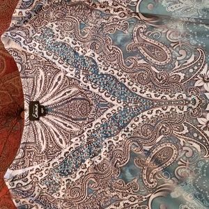 Emma beaded 3x v neck blouse